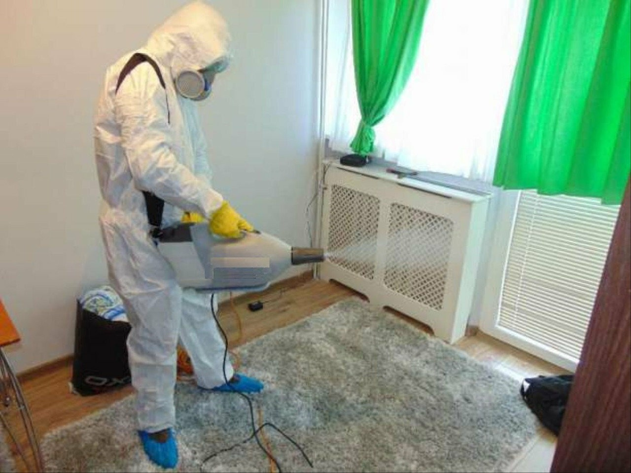 ФОТО Санобработка от насекомых в рабочем поселке Московской области Красково