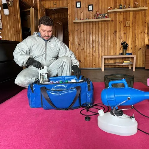 ФОТО Полное удаление ртути в помещениях в рабочем поселке Московской области Красково