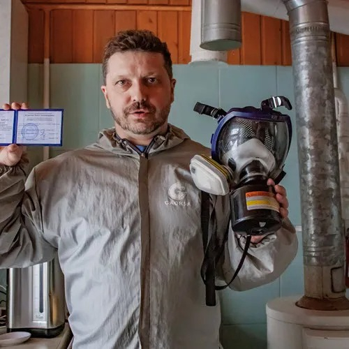 ФОТО Удаление плесени в рабочем поселке Московской области Красково